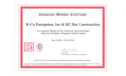 Corporate Member Certificate
